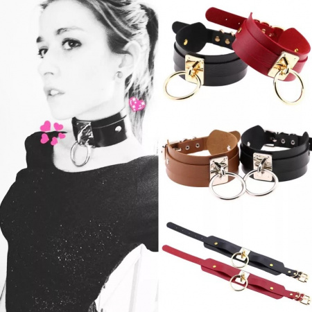 фото Нашийник з кільцем, чорний