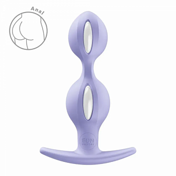 Анальні кульки Fun Factory B BALLS DUO Purple, діаметр 3,2 та 3,6 см