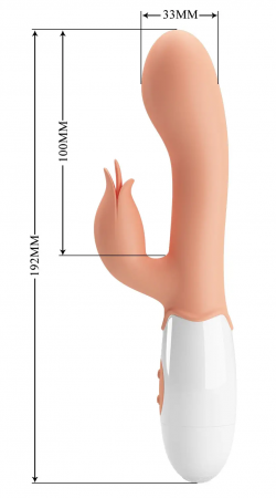 фото Вібратор із стимулятором клітора Pretty Love - Bloody Mary