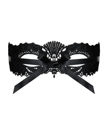 фото Мереживна маска Obsessive A700 mask, єдиний розмір, чорна