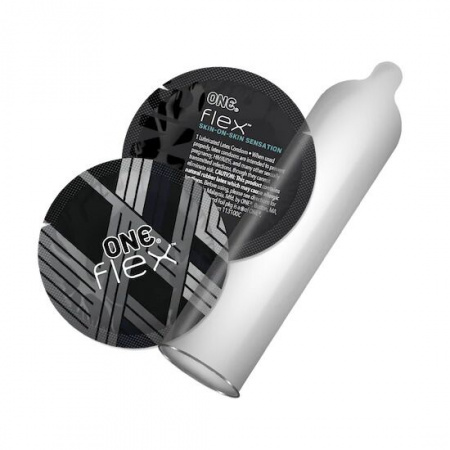 фото Презервативи ONE Flex Graphene, 10 шт, супертонкі, дуже міцні, подарункове пакованнz