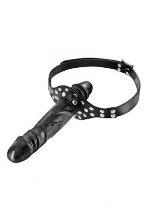 фото Кляп з подвійним фалоімітатором Fetish Tentation Double Penis Gag