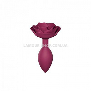 Силиконовая анальная пробка Love To Love OPEN ROSES M SIZE - PLUM STAR