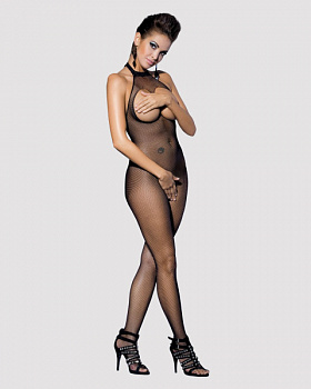 Бодістокінг із дрібної сітки з доступом Obsessive Bodystocking 