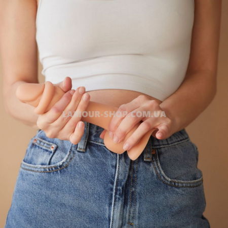 фото Фалоімітатор Strap-On-Me Sliding Skin Realistic Dildo Vanille - L