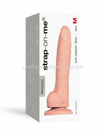 фото Фалоімітатор Strap-On-Me SOFT REALISTIC DILDO Vanilla - Size M