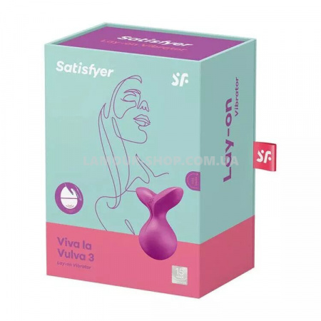 фото Мінівібромасажер Satisfyer Viva la Vulva 3 Violet