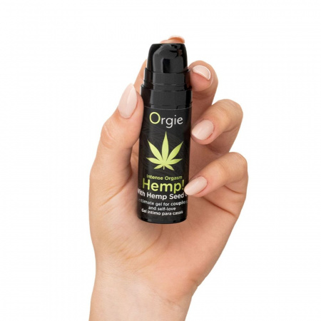 фото Збуджувальний гель для пар Orgie Hemp! Intense Orgasm, 15 мл, тепло-холод