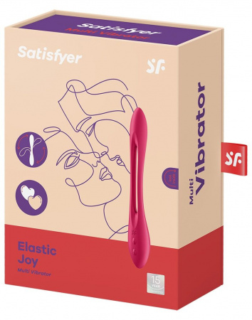 фото Вібратор Satisfyer Elastic Joy Red