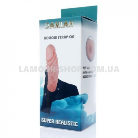 фото Страпон мужской BOSS - Damian Hollow Strap- on