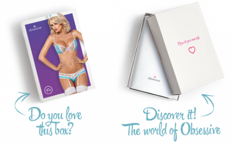 фото Костюм медсестри Obsessive 834-CST-6 S/M, біло-блакитний