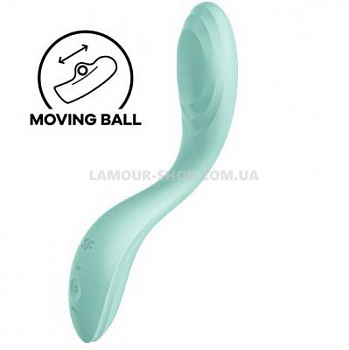 Вібратор із перловою стимуляцією точки G Satisfyer Rrrolling Pleasure Mint