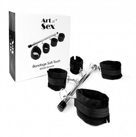 фото Колодка-розпірка для рук та ніг Art of Sex – Bondage Spreader, чорний