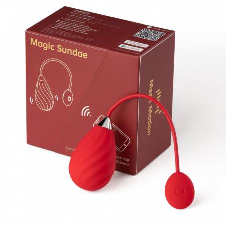 фото Смарт-віброяйце Magic Motion Sundae Red