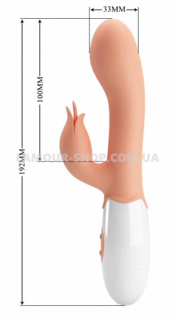 фото Вібратор із стимулятором клітора Pretty Love - Bloody Mary