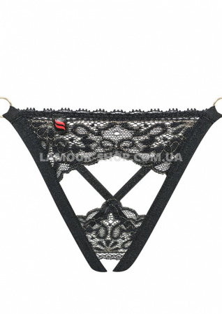 фото Трусики жіночі Meshlove Crotchles Thong Black S/M