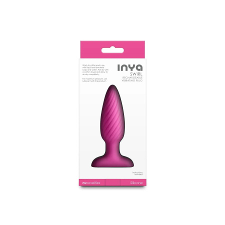фото Анальна пробка з вібрацією NS Novelties INYA - Swirl - Pink