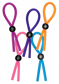 Ерекційне кільце Adjustable Cockring 20Pcs Multicolor