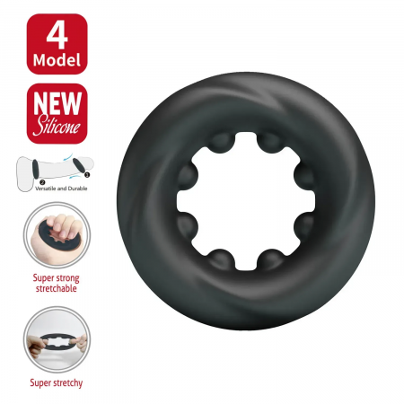 фото Ерекційне кільце Crazy Bull №4 - DAQUEZ super soft silicone