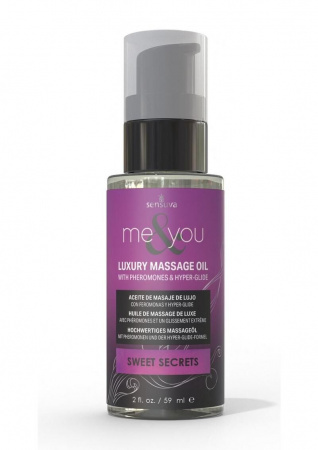 фото Масажна олія Sensuva Me&You - Sweet Secrets (Pomegranate, Fig, Coconut & Plumeria)