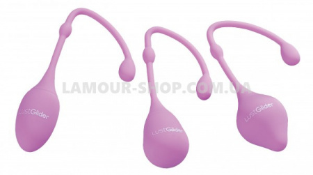 фото Набір вагінальних кульок LustGlider Kegel Ball Set Rosa