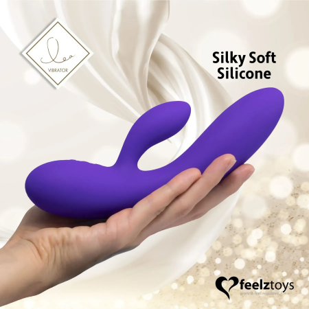 фото Вібратор кролик з двома моторами FeelzToys Lea Rabbit Vibrator Medium Purple