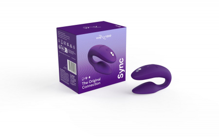 фото Смарт-вібратор для пар We-Vibe Sync 2 Purple, 10 віброрежимів, пульт ДК