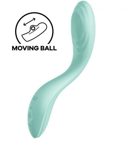 фото Вібратор із перловою стимуляцією точки G Satisfyer Rrrolling Pleasure Mint