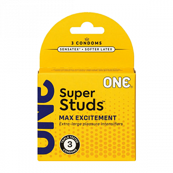 Презерватив ONE Super Studs 3шт