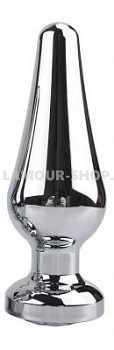 Анальна пробка метал silver L (41mm)