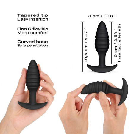 фото Анальна пробка Dorcel SPIRAL PLUG, діаметр 3 см, силікон