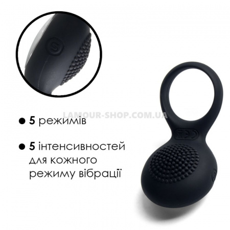 фото Ерекційне кільце з вібрацією Svakom Tyler Black