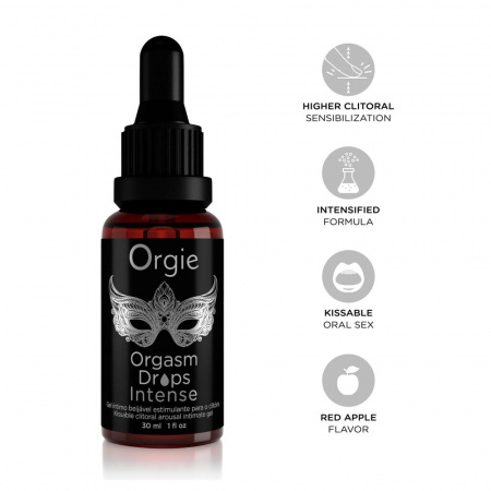 фото Краплі для клітора Orgie Orgasm Drops Intense, 30 мл, тепло-холод