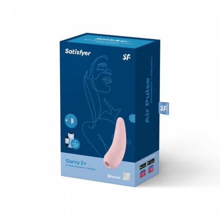 фото Вакуумный клиторальный стимулятор Satisfyer Curvy 2+ Pink