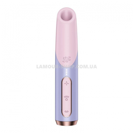 фото Вакуумний стимулятор Satisfyer Bold Kiss Violet, технологія 3D Air Pulse, 30