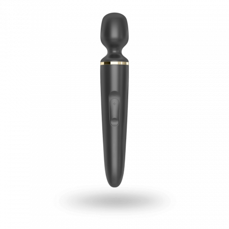 фото Вібромасажер Satisfyer Wand-er Woman (Black/Gold), водонепроникний, потужний