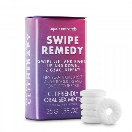 фото М'ятні цукерки Bijoux Indiscrets SWIPE REMEDY - clitherapy oral sex mints
