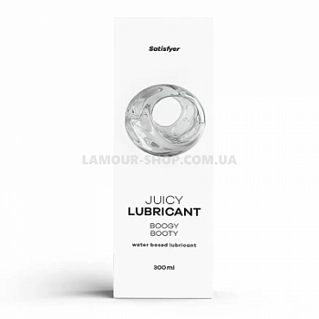 Змазка  на водній основі Satisfyer Juicy Lubricant Boogy Booty water based 300 Змазка  на водній основі Satisfyer Juicy Lubricant Boogy Booty water based 300