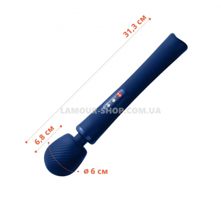 фото Вібромасажер Fun Factory VIM Vibrating Wand midnight blue, суперпотужний