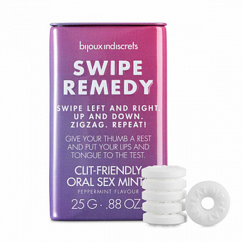 М'ятні цукерки Bijoux Indiscrets SWIPE REMEDY - clitherapy oral sex mints