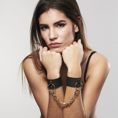 фото Наручники Bijoux Indiscrets MAZE - Wide Cuffs Black