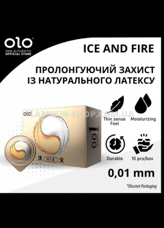 фото Презерватив OLO Лід і полум'я 1шт