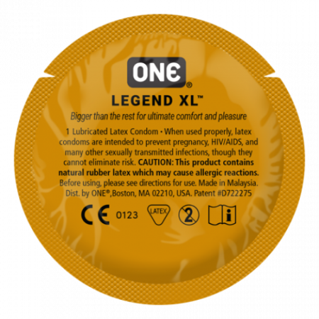 фото Презерватив ONE Legend XL (збільшений розмір) 
