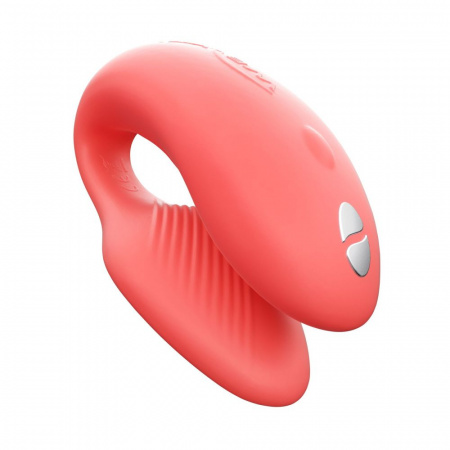 фото Смарт-вібратор для пар We-Vibe Chorus Crave Coral, сенсорне керування 