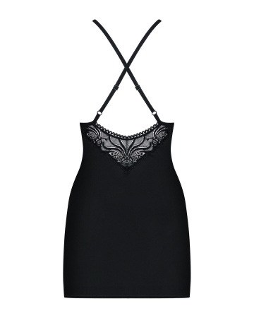фото Комплект Obsessive 828-CHE-1 chemise & thong L/XL