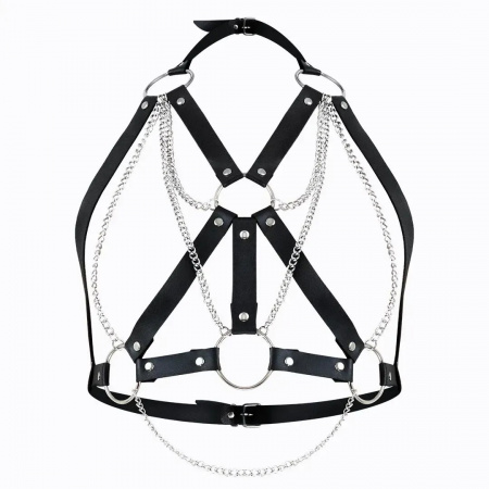 фото Портупея  Art of Sex - Aiden Leather harness, Чорна XS-M