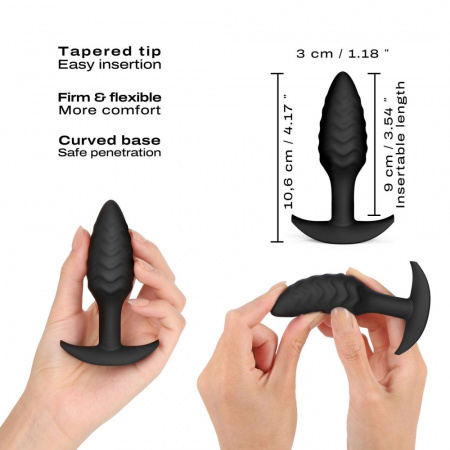 фото Анальна пробка Dorcel WAVY PLUG, діаметр 3 см, силікон