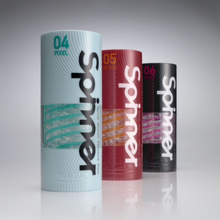 фото Мастурбатор Tenga Spinner Brick з пружною стимулюючою спіраллю всередині