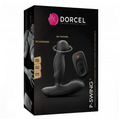 фото Масажери простати Dorcel P-Swing з головкою, яка обертається, пультом ДК та підігріво