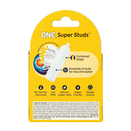 фото Презерватив ONE Super Studs 3шт